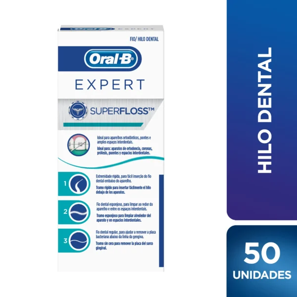 Oral-B SuperFloss – Hilo Dental Especial para Ortodoncia x50 und - Image 3