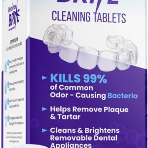 Brite Cleaning Tablets – Limpieza para Alineadores y Prótesis x3 und