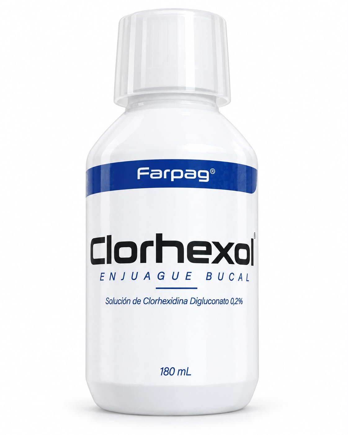 Clorhexol Enjuague Bucal Farpag 180 ml con clorhexidina 0,2%